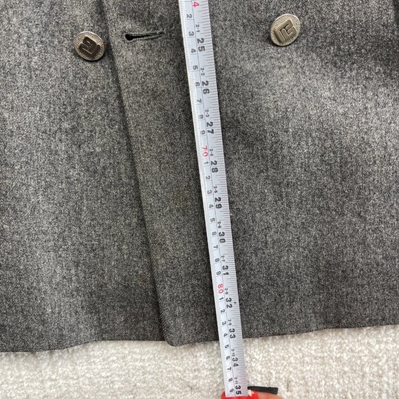 Pierre Balmain Gray Wool Double Breasted Sport Coat Blazer Men’s Sz 40R Classic - Picture 13 of 16